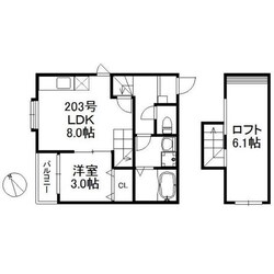 箱崎宮前駅 徒歩5分 2階の物件間取画像